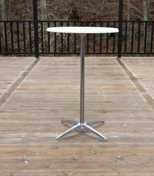 Ståbordsöverdrag stretch Ø70cm vit - Bild 2