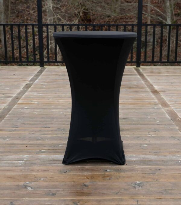 Ståbordsöverdrag stretch Ø70cm svart - Bild 2