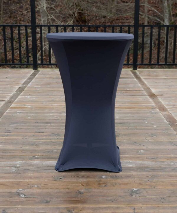 Ståbordsöverdrag stretch Ø70cm antracit - Bild 3
