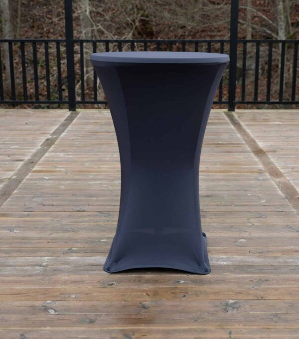 Ståbordsöverdrag stretch Ø80cm antracit - Bild 2