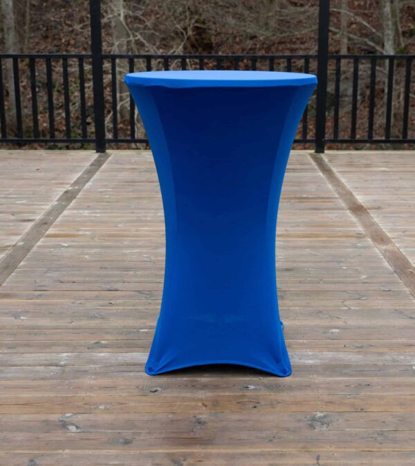 Ståbordsöverdrag stretch Ø60cm blå - Bild 2