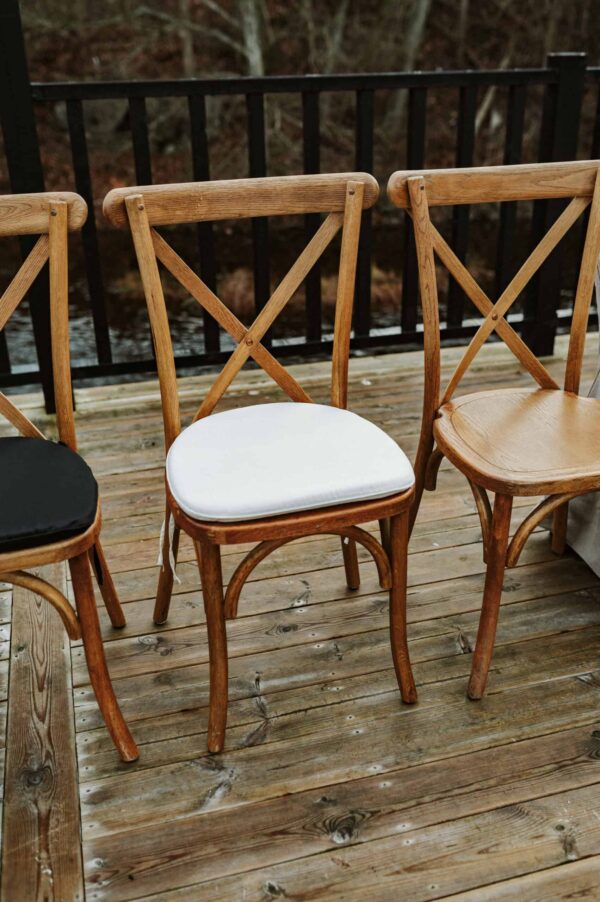 Cross back stol off-white - Bild 3