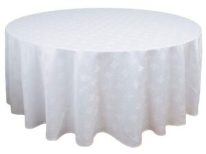 Bordsduk vit footlong Ø320cm