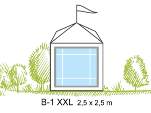 Tält B1-XXL 2,5x2,5m