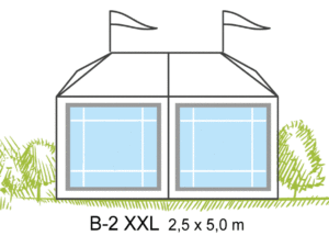 Tält B2-XXL 2,5x5m