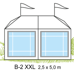 Tält B2-XXL 2,5x5m