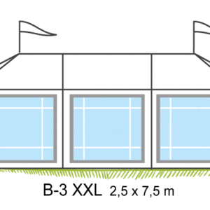 Tält B3-XXL 2,5x7,5m