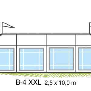 Tält B4-XXL 2,5x10m