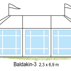 Tält Baldakin-3 2,3x6,9m