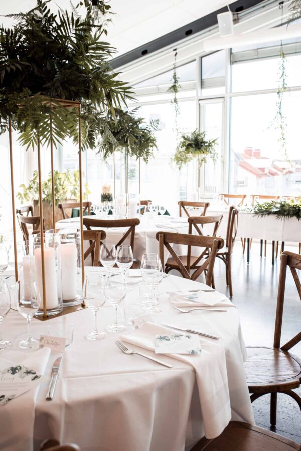 Cross back stol off-white - Bild 5