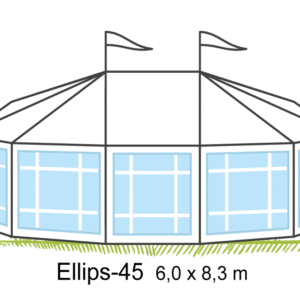 Tält Ellips-45 6x8,3m