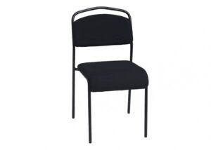 Klädd stol svart