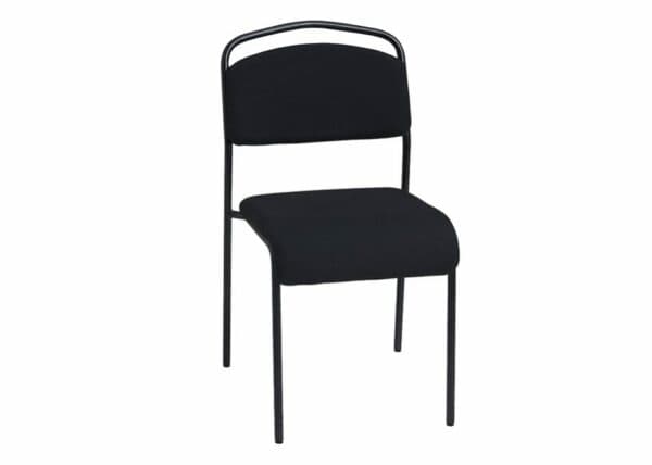 Klädd stol svart