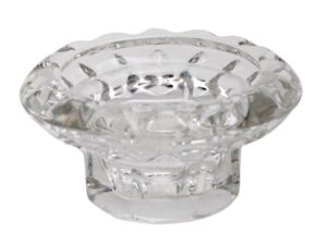 Ljusstake glas Ø9cm 4cm hög