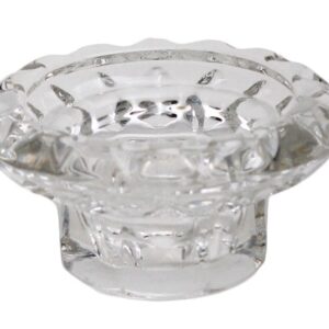 Ljusstake glas Ø9cm 4cm hög