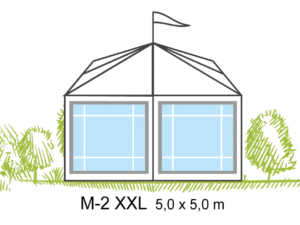 Tält M2-XXL  5x5m