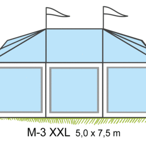 Tält M3-XXL Transparent