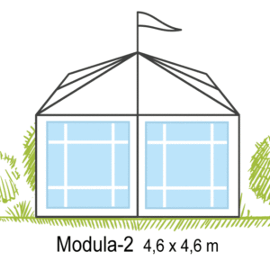Tält Modula-2 4,6x4,6m