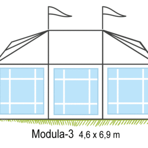 Tält Modula-3 4,6x6,9m