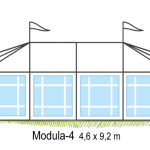 Tält Modula-4 4,6x9,2m