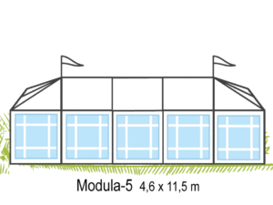 Tält Modula-5 4,6x11,5m