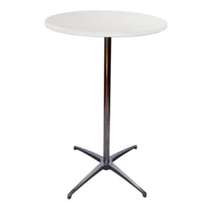 Ståbord runt Ø70cm vit