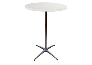 Ståbord runt Ø80cm vit