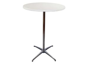 Ståbord runt Ø80cm vit