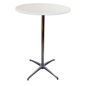 Ståbord runt Ø80cm vit