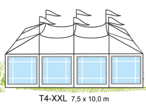 Tält T4-XXL 7,5x10m