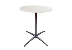 Runt bord Ø60cm cafèbord vit