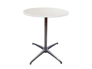 Runt bord Ø60cm cafèbord vit