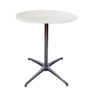 Runt bord Ø60cm cafèbord vit