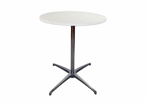 Runt bord Ø60cm cafèbord vit