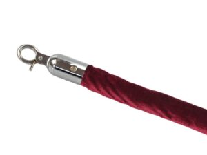 Rep sammet krom/burgundy
