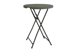 Fällbart ståbord, Ø80cm grå/ljusgrå