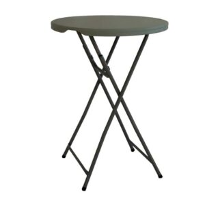 Fällbart ståbord, Ø80cm grå/ljusgrå