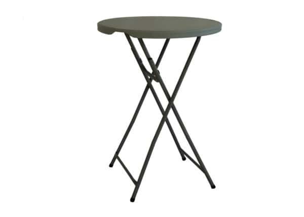 Fällbart ståbord, Ø80cm grå/ljusgrå