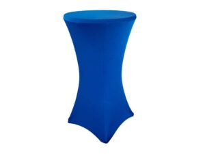 Ståbordsöverdrag stretch Ø60cm blå