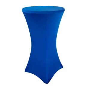 Ståbordsöverdrag stretch Ø60cm blå