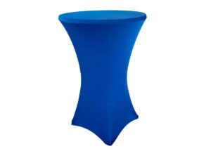 Ståbordsöverdrag stretch Ø70cm blå