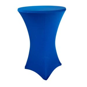 Ståbordsöverdrag stretch Ø70cm blå