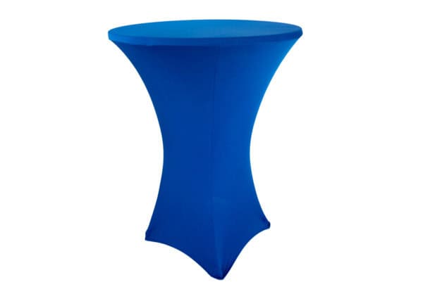 Ståbordsöverdrag stretch Ø80cm blå