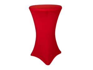 Ståbordsöverdrag stretch Ø60cm röd