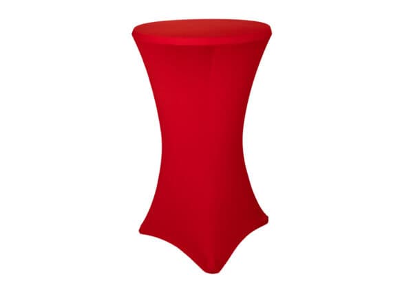 Ståbordsöverdrag stretch Ø60cm röd