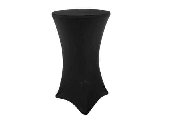 Ståbordsöverdrag stretch Ø60cm svart