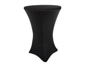 Ståbordsöverdrag stretch Ø70cm svart