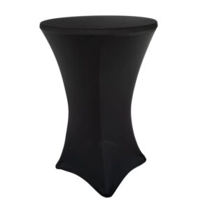 Ståbordsöverdrag stretch Ø70cm svart