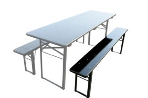 Bänksetsbänk 200cm svart