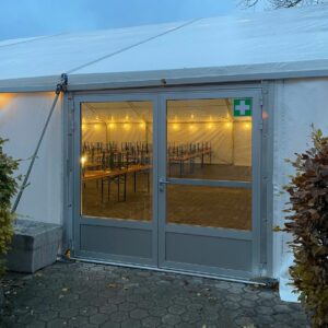 Dörrparti, glasdörr, utrymmingsdörr, entredörr, hyra, XXL